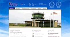 Desktop Screenshot of airport.ventspils.lv